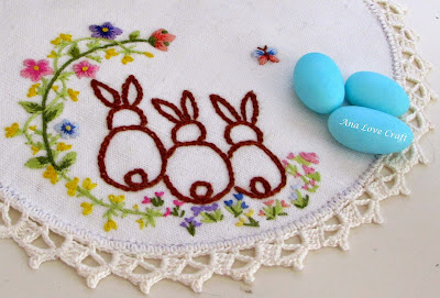  Easter bunny embroidery