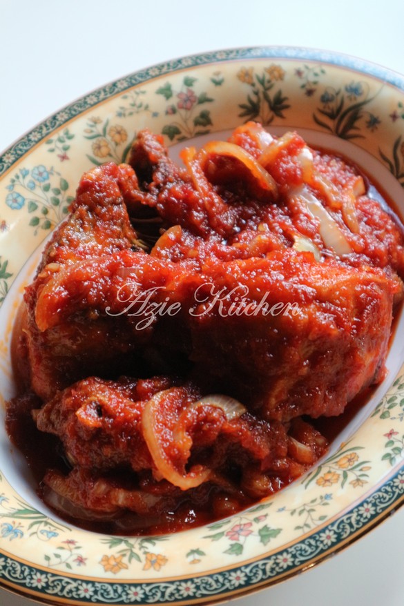 Ayam Masak Merah Sedap Dan Mudah Azie Kitchen