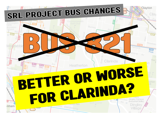 Melbourne on Transit: Clarinda's 1 for 2 SRL road closure bus deal