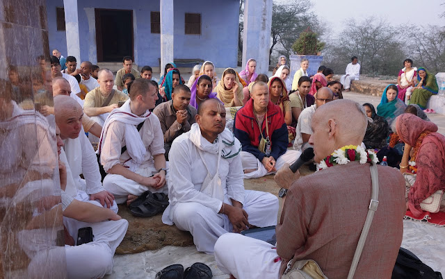 Sankarshan Das Adhikari - Powerful Bhagavatam Lecture Cuts Through Material Attachments Barshana, India1