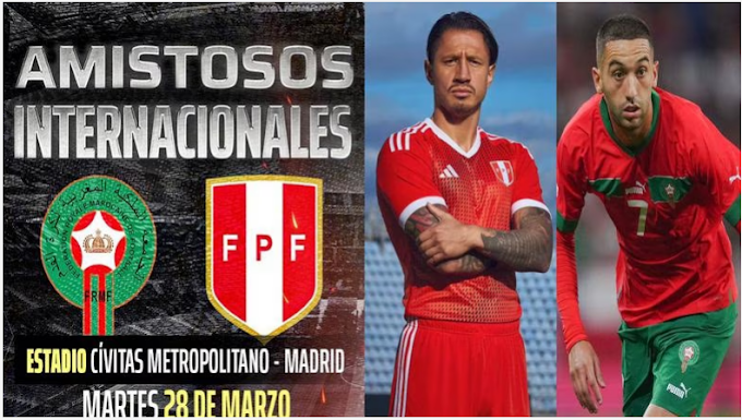 Perú vs Marruecos, amistoso EN VIVO AQUI