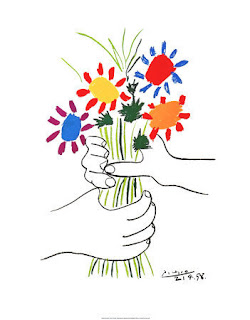 Picasso's Hands with Flowers (simple and simply great)