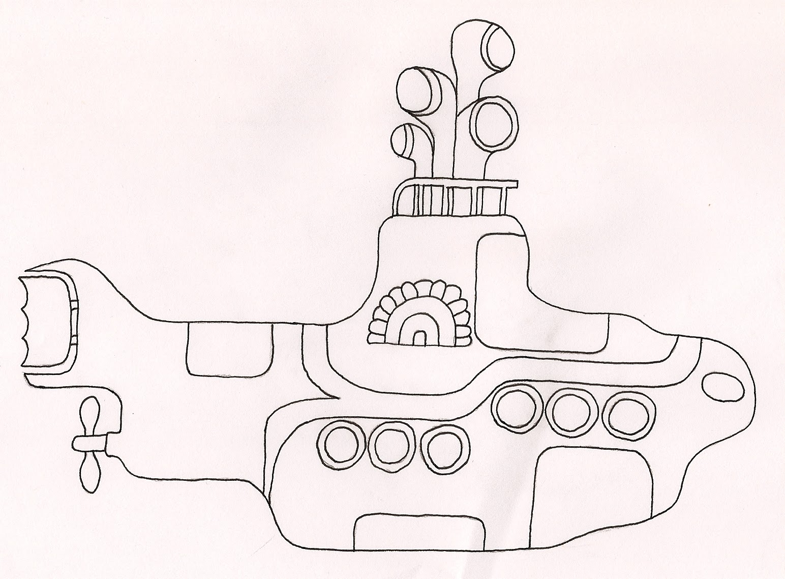 Yellow Submarine Coloring Pages Coloring Pages