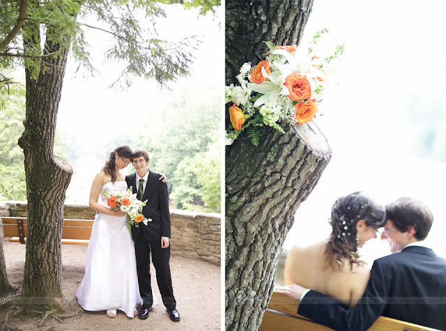 photos of bride and groom at Sunset Point