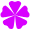 Falling purple flower