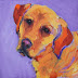 Good Girl Contemporary Dog Portrait by Arizona Artist Amy Whitehouse