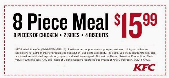 kfc coupons 2018