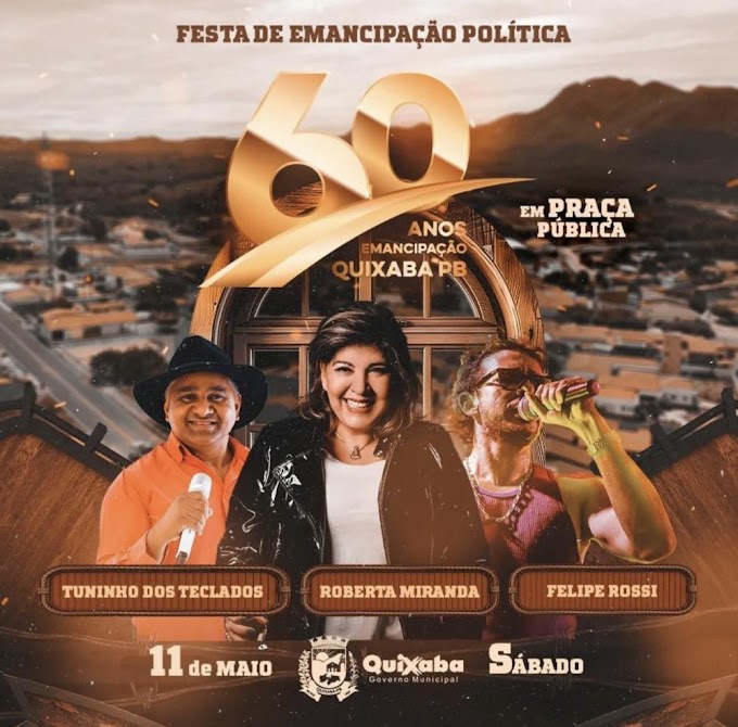 Festa pelos 60 anos de emancipação política de Quixaba terá show de Roberta Miranda. Confira!