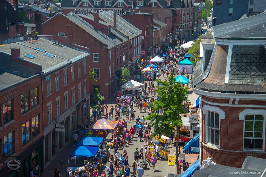 Portland, Maine June 14, 2015 annual Old Port Festival above Fore Street photo by Corey Templeton.