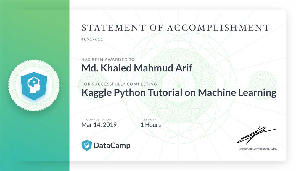 Kaggle-ML Certification Datacamp