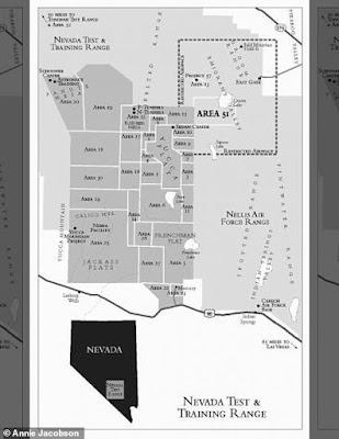 L'area 51 e il Nevada Test Site si trovano all'interno del Nevada 