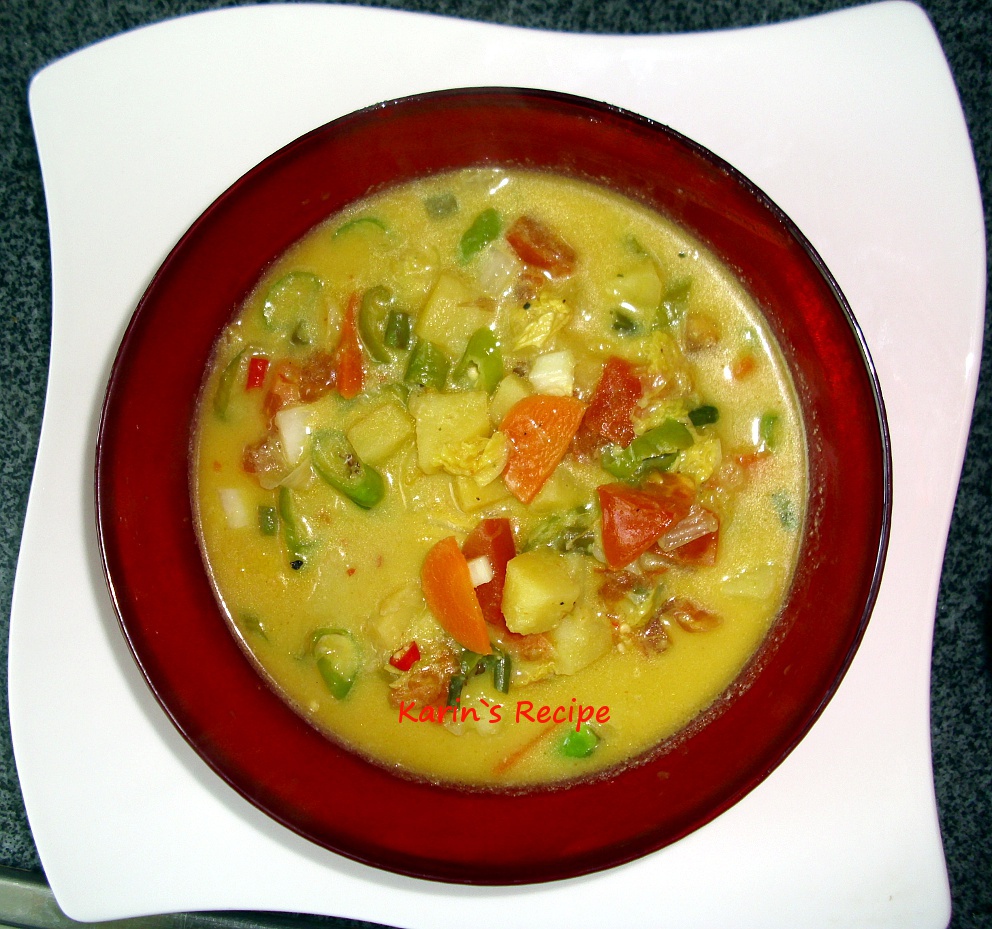 Karin's Recipe Sayur Kare Jawa (Javanese Vegetables Curry)