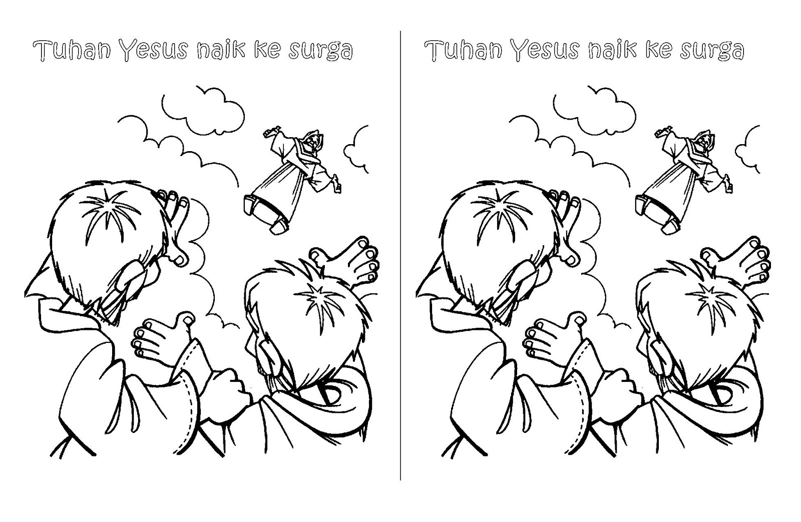 Kumpulan Gambar Tuhan Yesus Untuk Mewarnai
