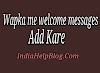 Wapka site me welcome message ya Site Notice Code kaise add kare Hindi me seekho