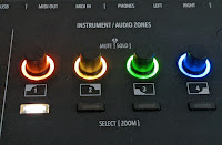 4 color coded encoder knobs