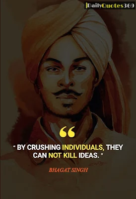 shaheed bhagat singh famous inspirational quotes
