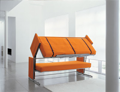 Modern Furniture Sectionals on Modern Simplicity Furniture Sofa Convert To Bunk Bed In Two Second