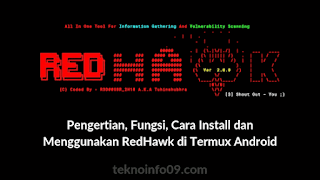 Pengertian, Fungsi, Cara Install dan Menggunakan RedHawk di Termux Android