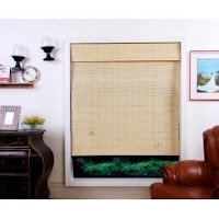 ready made roman blinds - matchstick natural