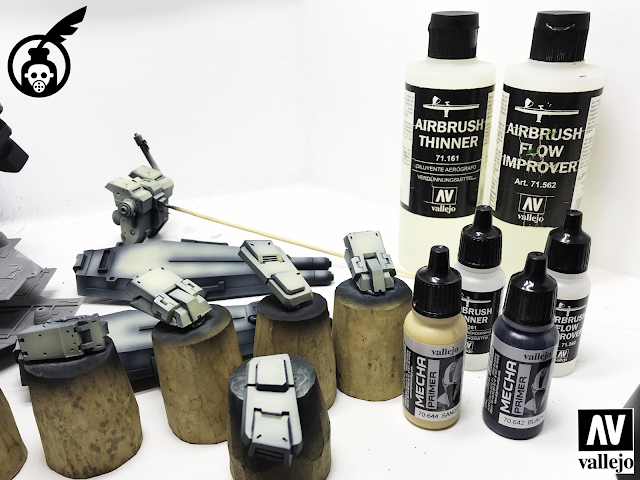 Priming the Full Armor Gundam RX781 with Vallejo Mecha Primers Photo