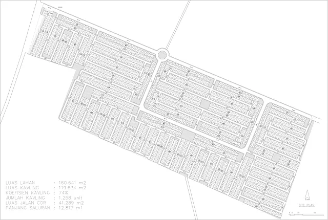 site plan taman