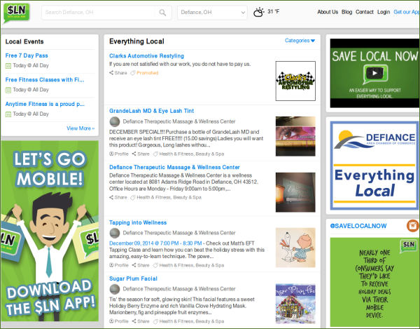 Visit Save Local Now with Much Better User Interface