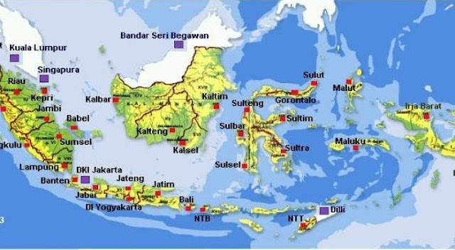 34 Jumlah Provinsi di Indonesia