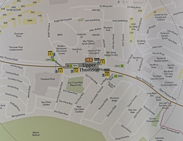 Upper Thomson MRT map