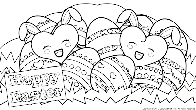 Cute Easter Coloring Pages 