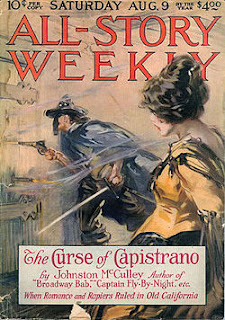 Cover of All-Story Weekly featuring The Curse of Capistrano.