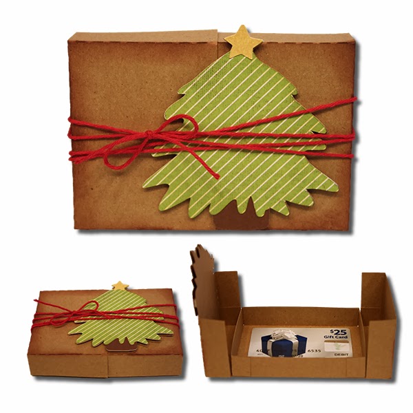 Bits of Paper: Holiday Gift Card Boxes