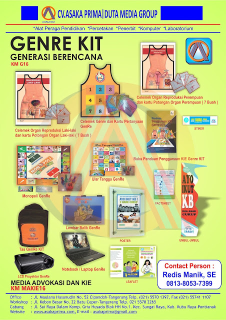 Lelang genre kit ,tender genre kit bkkBn 2016,pengadaan genre kit bkkbn 2016,(GENRE KIT),GENERASI BERENCANA (GENRE KIT) ,PRODUKSI GENRE KIT BKKbN