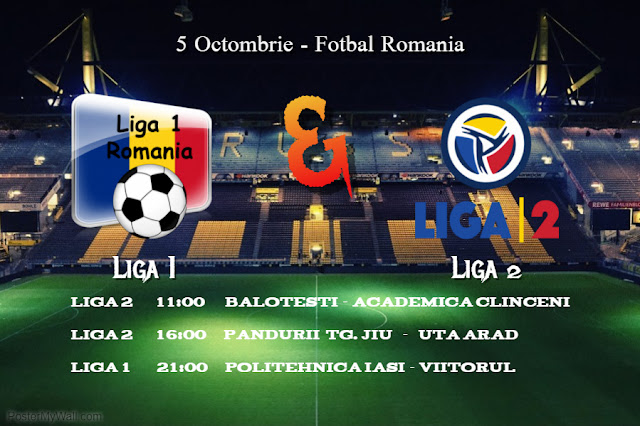 Fotbal Romania - Vineri 5 Octombrie 2018