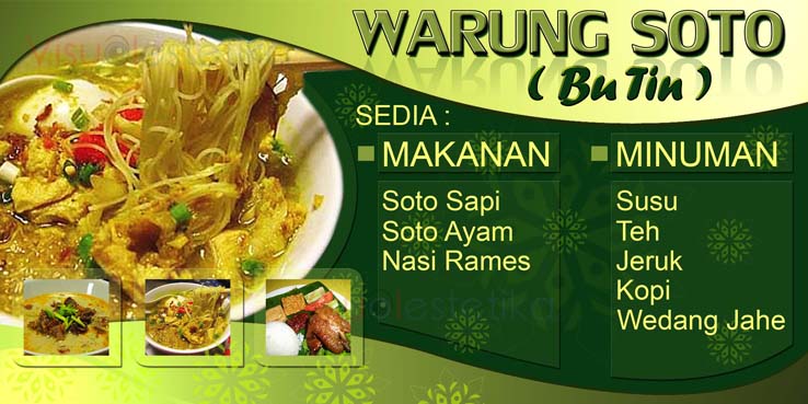 Visual Estetika Advertising Warung Soto  Bu Tien 2 