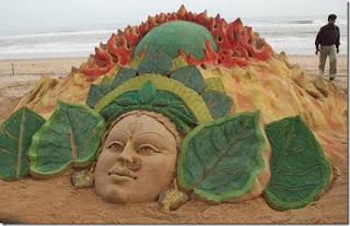 Different type of  Amazing Head Sand Sculpting Festival picture