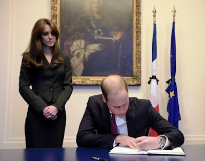 Prince William And Catherine Duchess Of Cambridge Visited The French Embassy