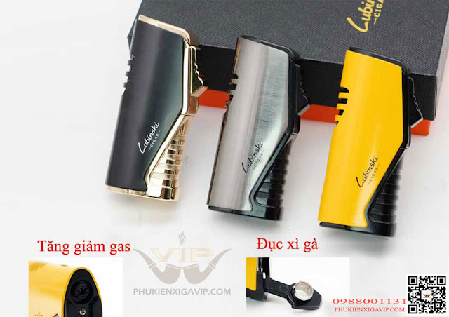 bật-lửa-xì-gà-3-tia - Lubinski yja10011, bật lửa khò cigar 3 tia chính hãng giá rẻ Bat-lua-kho-3-tia-lubinski-yja-10011