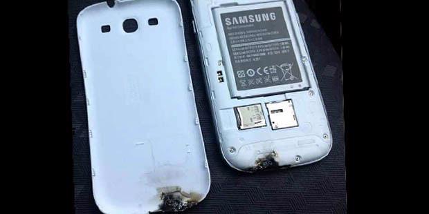 Samsung Galaxy S III Terbakar