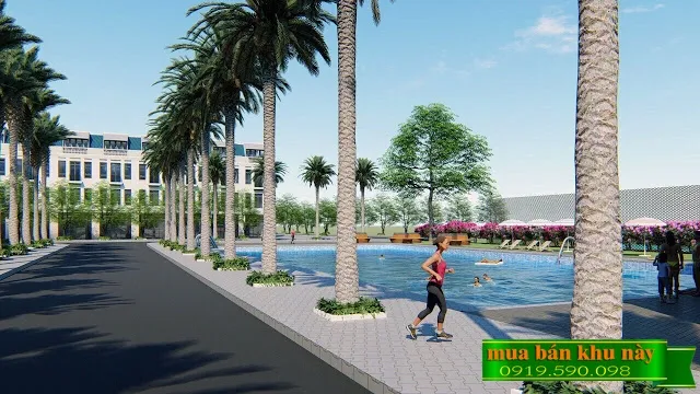 Hồ bơi - Khu chạy bộ