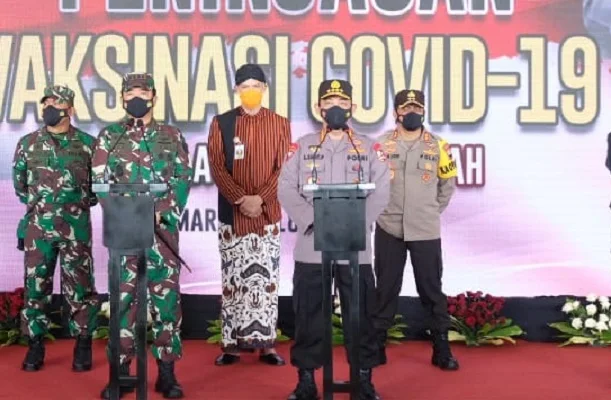 Kapolri Akui Vaksinasi Terhadap Personil TNI-Polri Dipersiapkan Untuk Pengamanan Lebaran