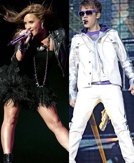 Justin Bieber and Demi Lovato