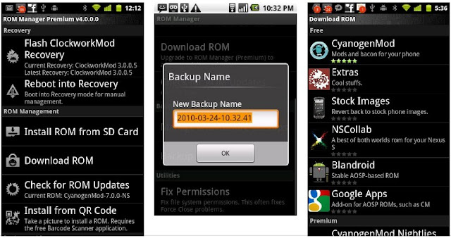 ROM Manager Premium 4.4.0.3 Android Free