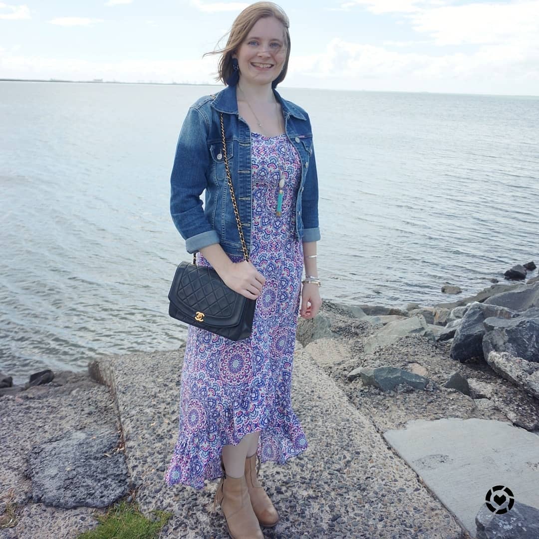 Closet Staples Series: How To Style Dresses For Summer - Merrick's Art | Denim  jacket with dress, Maxi dress, Spring outfits
