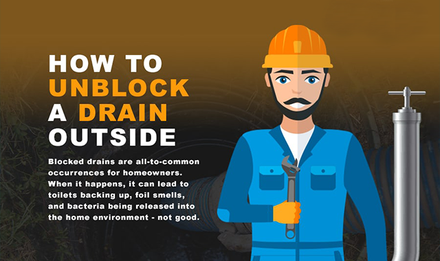 How to Unblock a Drain Outside 