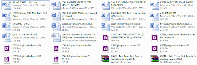 CS610 Mid Term Past Papers All in One Collection of Files Preview