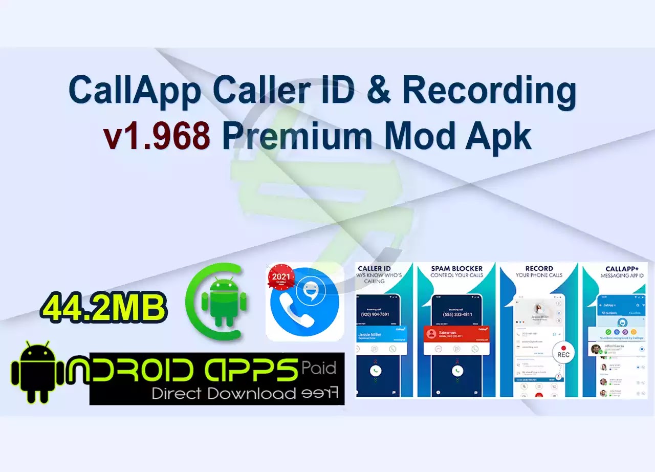 CallApp Caller ID & Recording v1.968 Premium Mod Apk