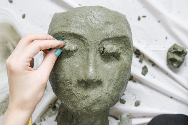How To Make Cement Head Planter