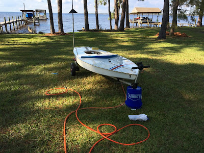 Small Boat Restoration: Sunfish Sailboat Air Leak Test 06 