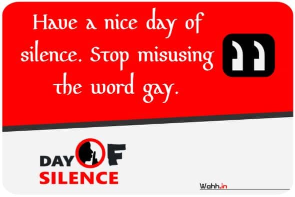 Silence Day Quotes