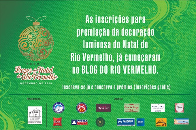 Ficha para participar do Concurso Luzes de Natal do Rio Vermelho 2019 já está disponível no Blog 